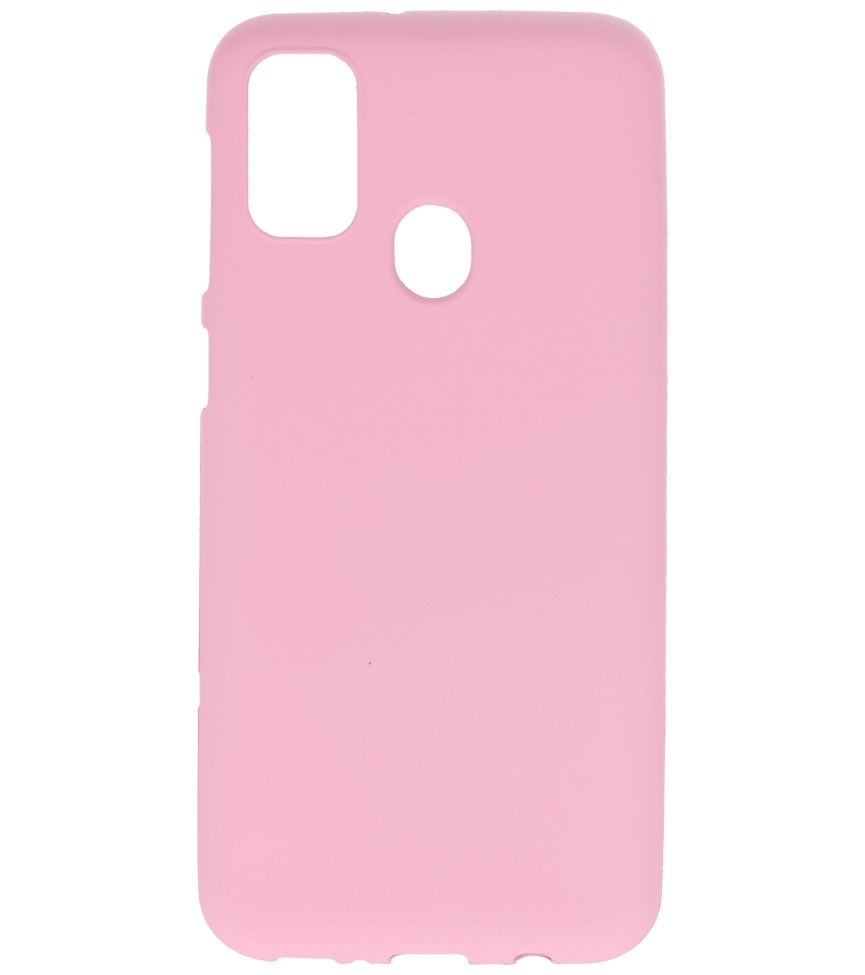 Coque en TPU couleur pour Samsung Galaxy M31 Rose