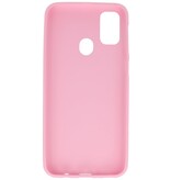 Coque en TPU couleur pour Samsung Galaxy M31 Rose