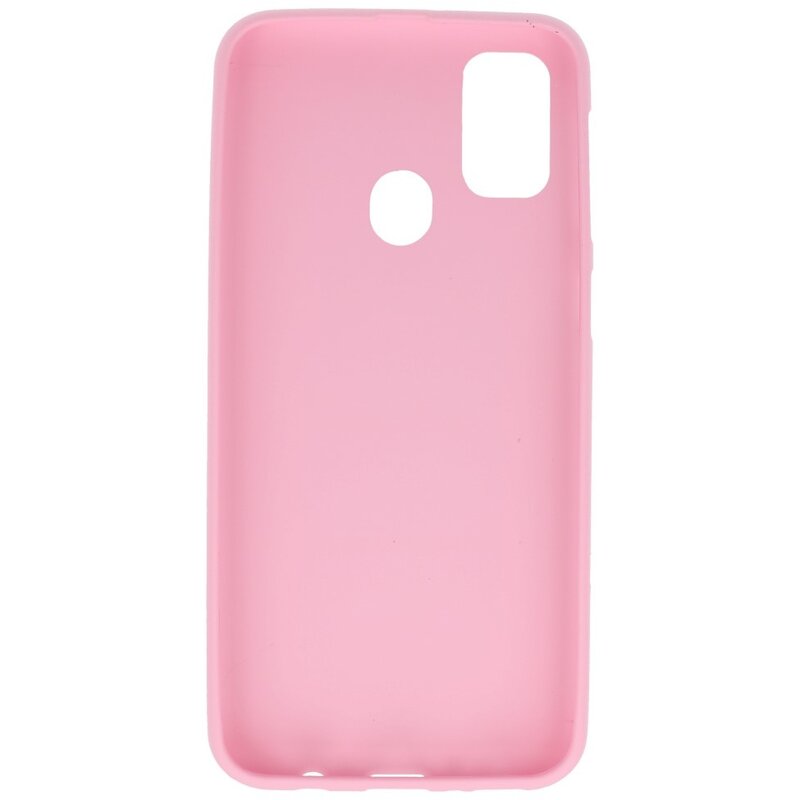 Coque en TPU couleur pour Samsung Galaxy M31 Rose