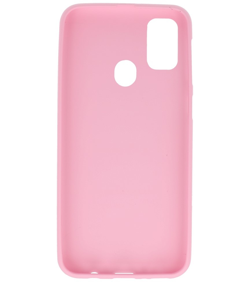 Coque en TPU couleur pour Samsung Galaxy M31 Rose