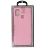 Coque en TPU couleur pour Samsung Galaxy M31 Rose