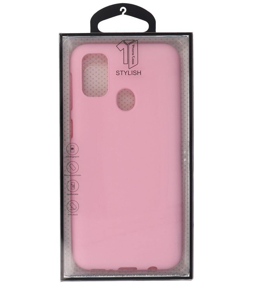 Farbige TPU-Hülle für Samsung Galaxy M31 Pink