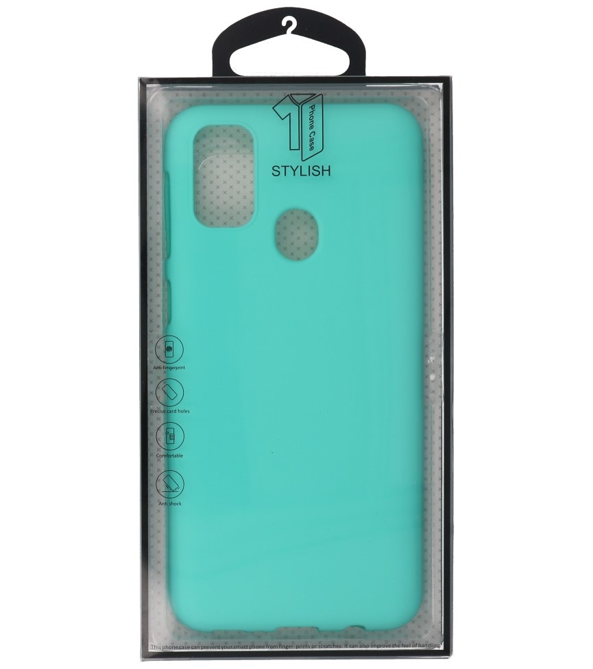 Color TPU Case for Samsung Galaxy M31 Turquoise