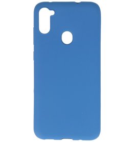 Carcasa de TPU en color para Samsung Galaxy A11 Azul marino