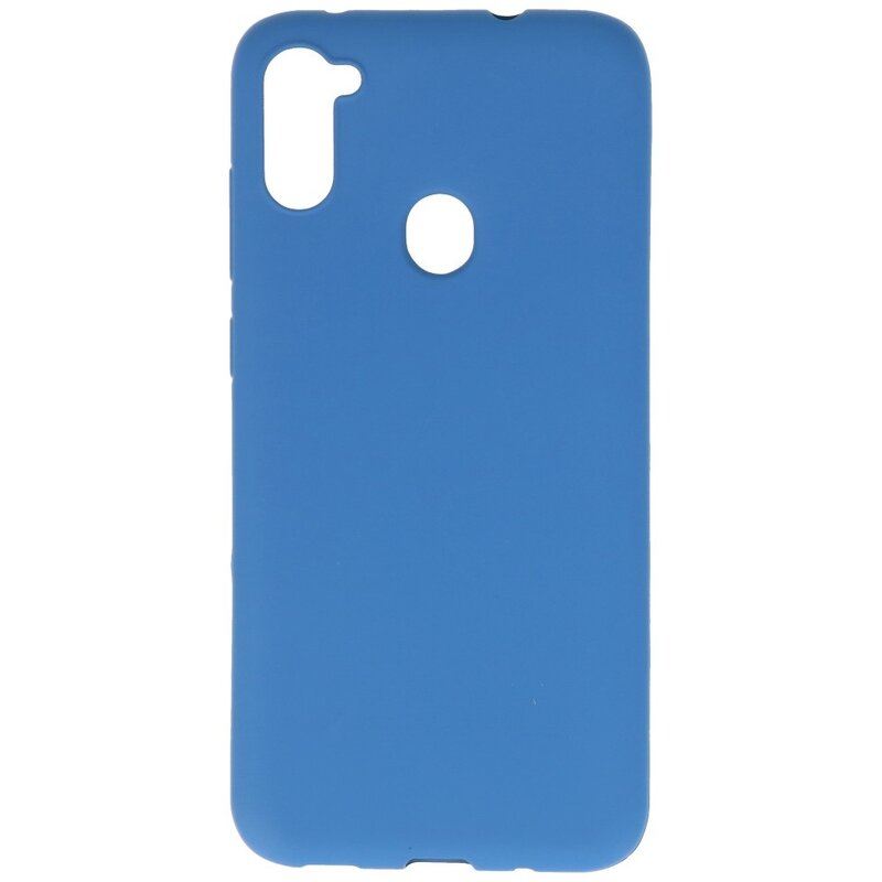 Custodia in TPU a colori per Samsung Galaxy A11 Navy