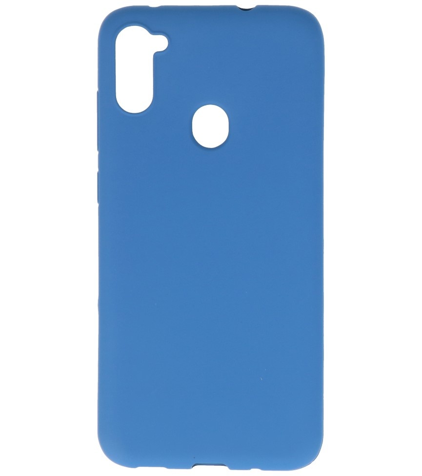 Carcasa de TPU en color para Samsung Galaxy A11 Azul marino