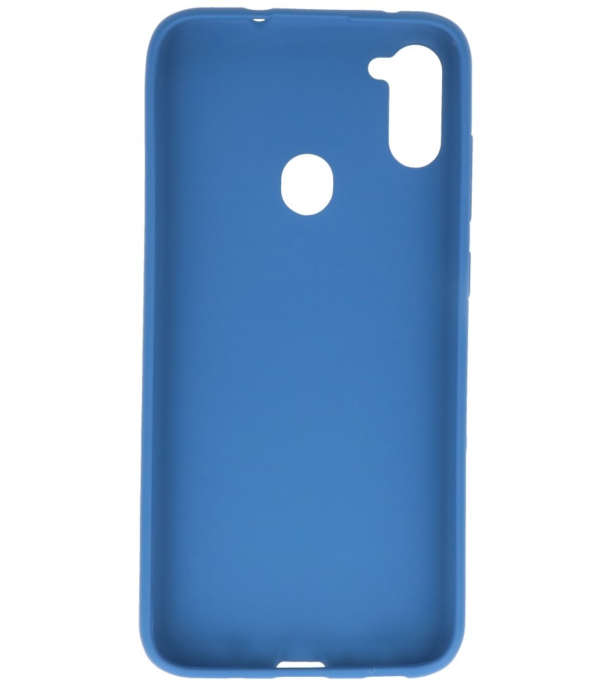 Carcasa de TPU en color para Samsung Galaxy A11 Azul marino
