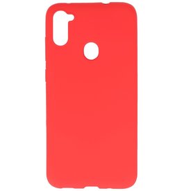 Color TPU Hoesje voor Samsung Galaxy A11 Rood