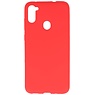 Color TPU Hoesje voor Samsung Galaxy A11 Rood