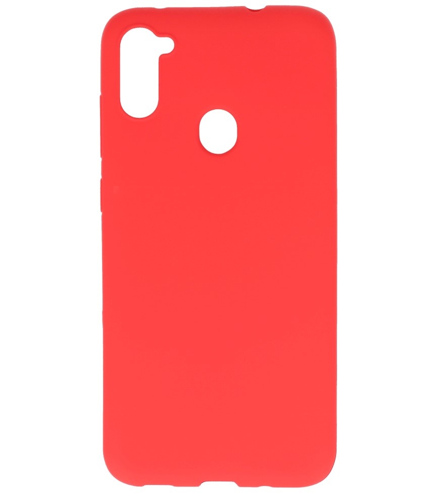 Carcasa de TPU en color para Samsung Galaxy A11 Rojo