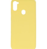 Carcasa de TPU en color para Samsung Galaxy A11 Amarillo
