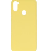 Color TPU Case for Samsung Galaxy A11 Yellow