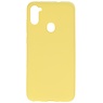 Carcasa de TPU en color para Samsung Galaxy A11 Amarillo