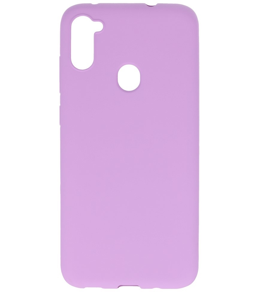 Carcasa de TPU en color para Samsung Galaxy A11 Morada