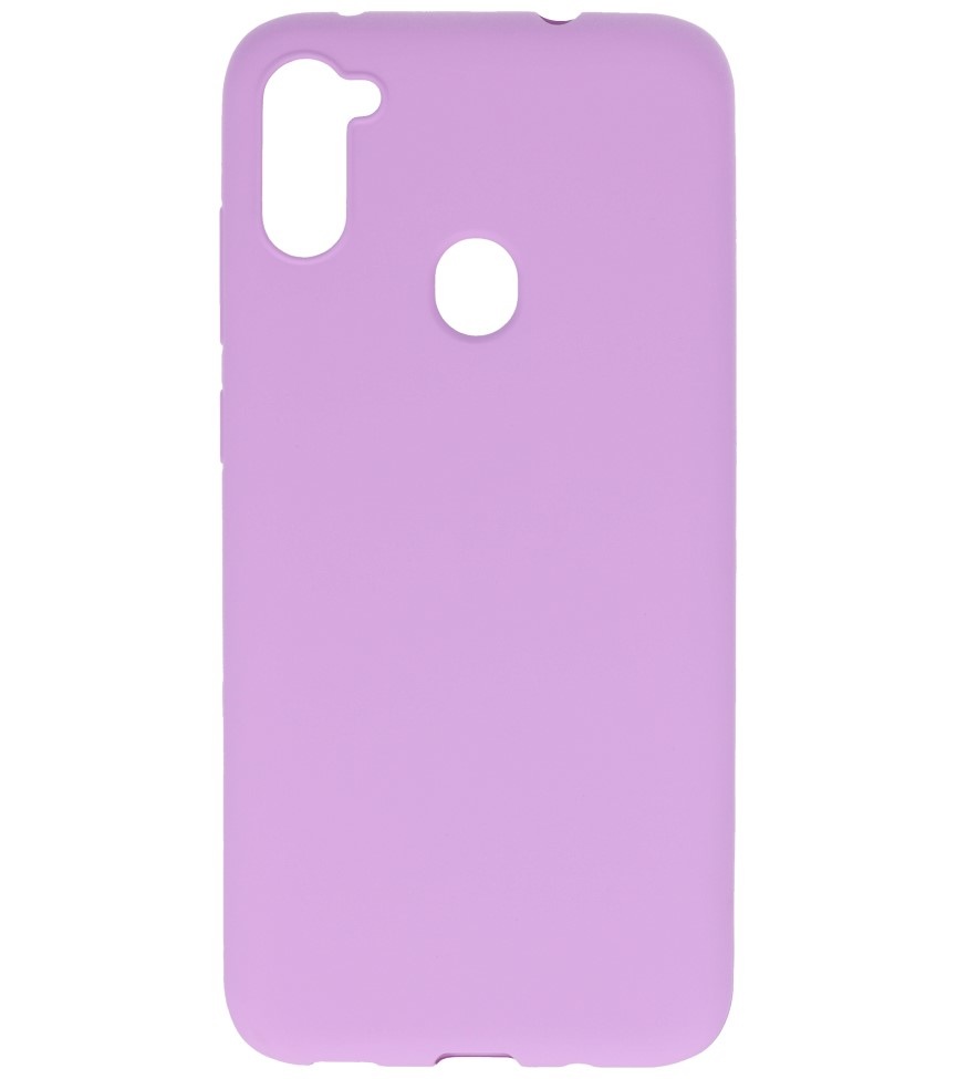 Color TPU Case for Samsung Galaxy A11 Purple