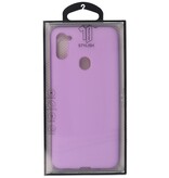 Custodia in TPU a colori per Samsung Galaxy A11 Viola
