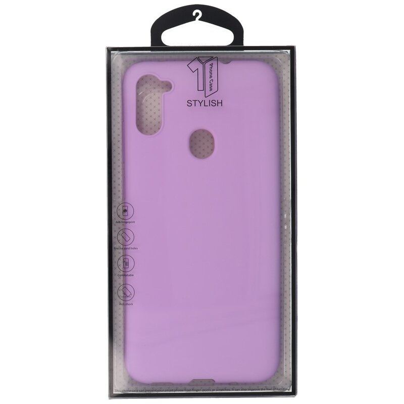 Carcasa de TPU en color para Samsung Galaxy A11 Morada