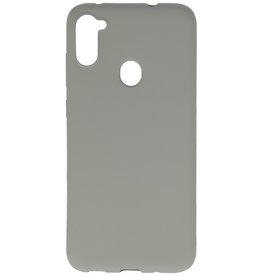 Carcasa de TPU en color para Samsung Galaxy A11 Gris