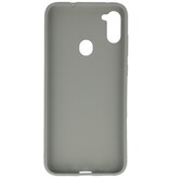 Custodia in TPU a colori per Samsung Galaxy A11 Grigio