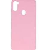 Farbige TPU-Hülle für Samsung Galaxy A11 Pink