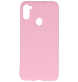 Farbige TPU-Hülle für Samsung Galaxy A11 Pink