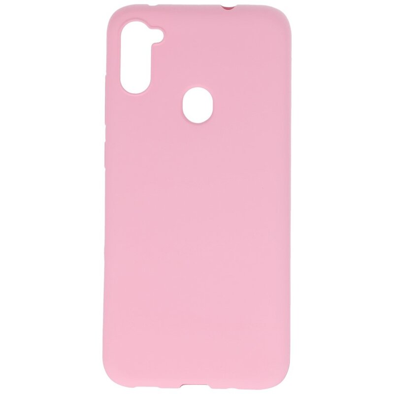 Carcasa de TPU en color para Samsung Galaxy A11 Rosa