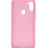 Farvet TPU Cover til Samsung Galaxy A11 Pink