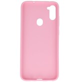 Farvet TPU Cover til Samsung Galaxy A11 Pink