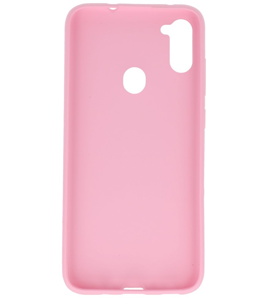 Farbige TPU-Hülle für Samsung Galaxy A11 Pink