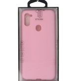 Color TPU Case for Samsung Galaxy A11 Pink