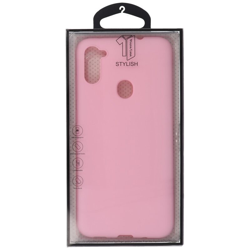 Color TPU Case for Samsung Galaxy A11 Pink