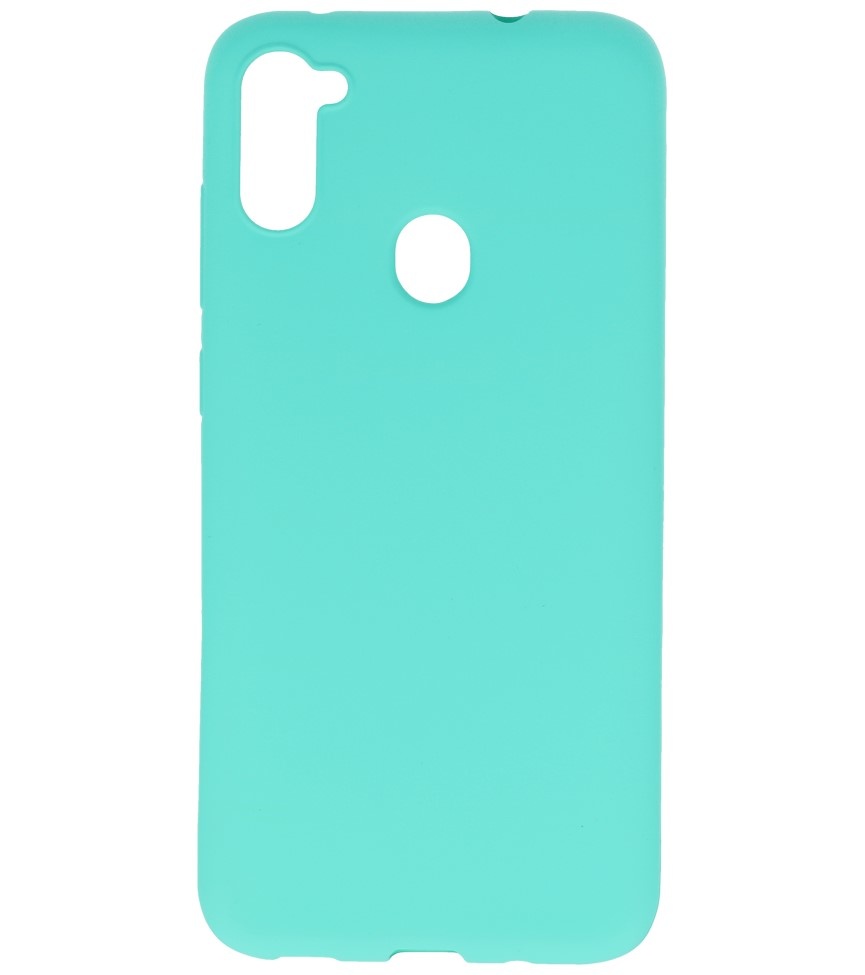 Color TPU Hoesje voor Samsung Galaxy A11 Turquoise