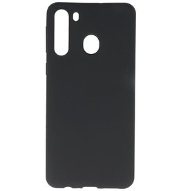 Carcasa de TPU en color para Samsung Galaxy A21 Negro