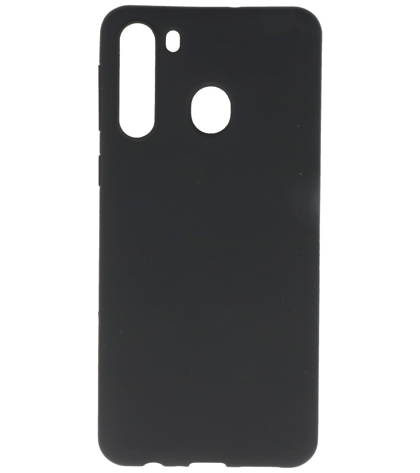 Carcasa de TPU en color para Samsung Galaxy A21 Negro