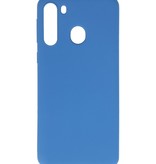 Carcasa de TPU en color para Samsung Galaxy A21 Azul marino