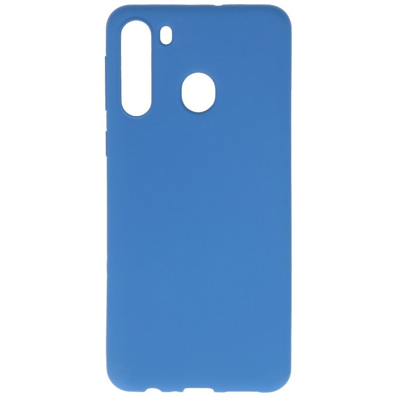 Custodia in TPU a colori per Samsung Galaxy A21 Navy