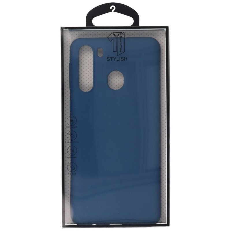 Farbige TPU-Hülle für Samsung Galaxy A21 Navy