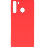 Color TPU Hoesje voor Samsung Galaxy A21 Rood