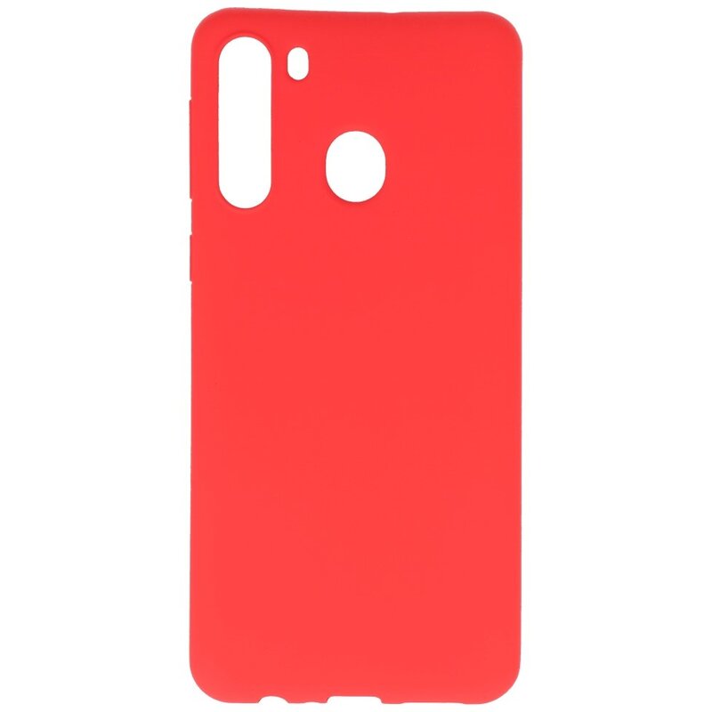 Custodia in TPU a colori per Samsung Galaxy A21 Red