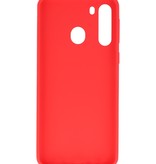Farvet TPU Cover til Samsung Galaxy A21 Rød