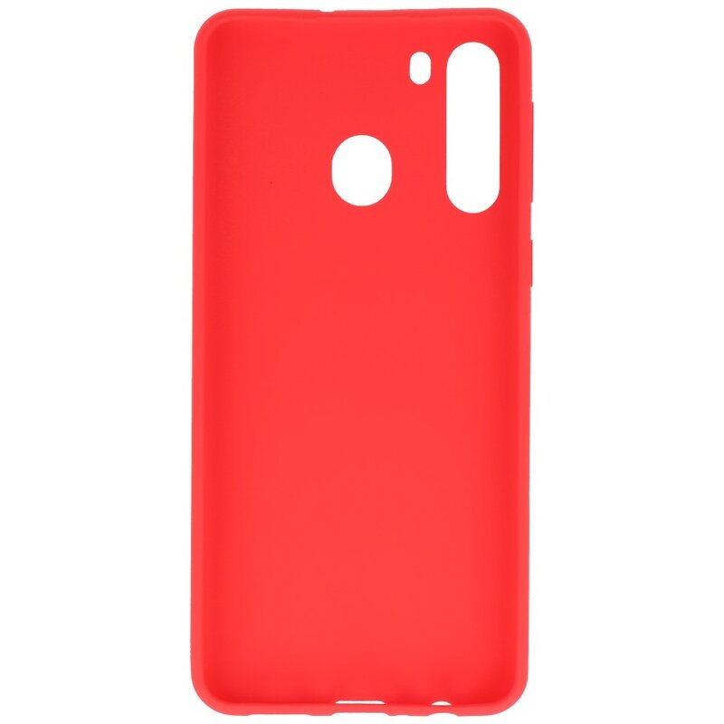 Color TPU Case for Samsung Galaxy A21 Red