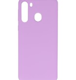 Coque en TPU couleur pour Samsung Galaxy A21 Violet