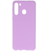 Custodia in TPU a colori per Samsung Galaxy A21 Viola