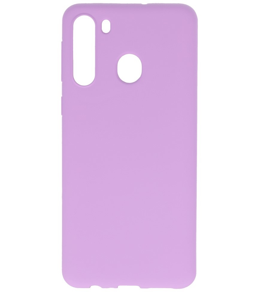 Color TPU Case for Samsung Galaxy A21 Purple