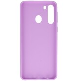 Color TPU Hoesje voor Samsung Galaxy A21 Paars
