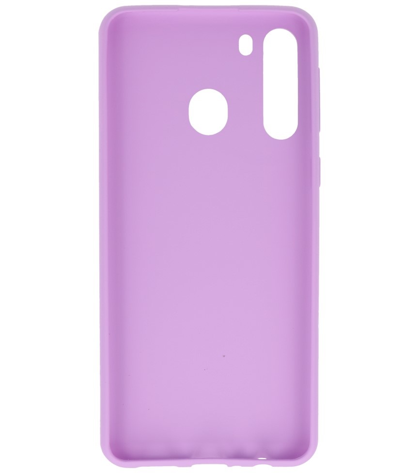 Carcasa de TPU en color para Samsung Galaxy A21 Morada