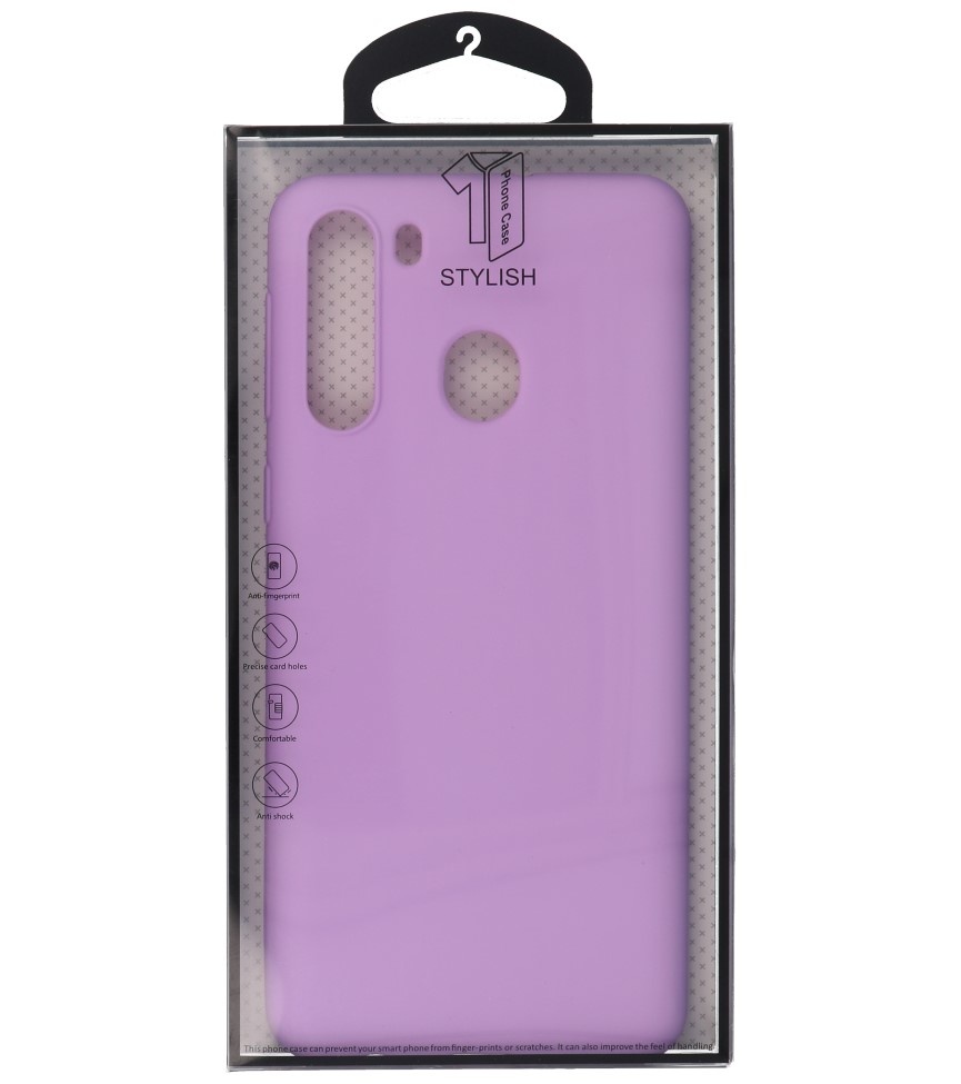 Coque en TPU couleur pour Samsung Galaxy A21 Violet