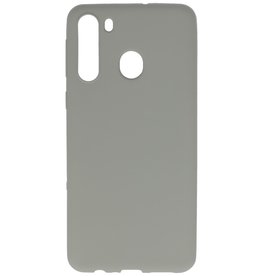 Color TPU Case for Samsung Galaxy A21 Gray