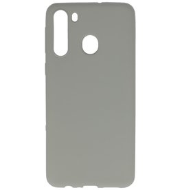 Coque en TPU couleur pour Samsung Galaxy A21 Gris