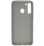 Custodia in TPU a colori per Samsung Galaxy A21 grigia